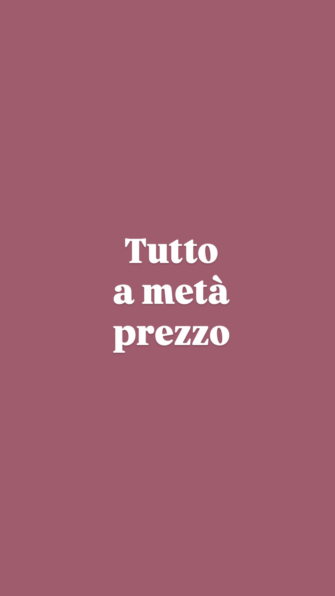 METÀ PREZZO